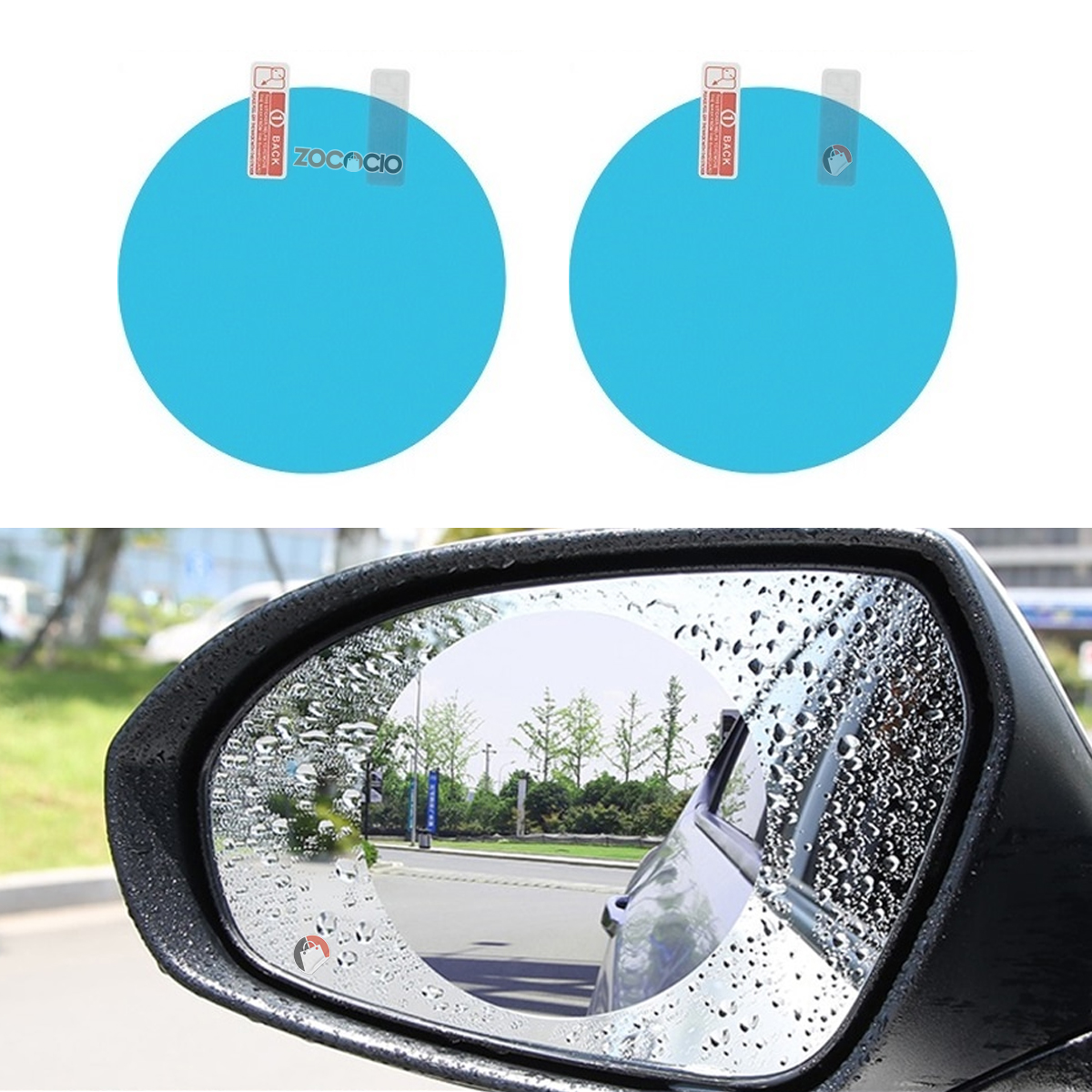 Miniatura 3 de Pegatina Antilluvia Para Retrovisor